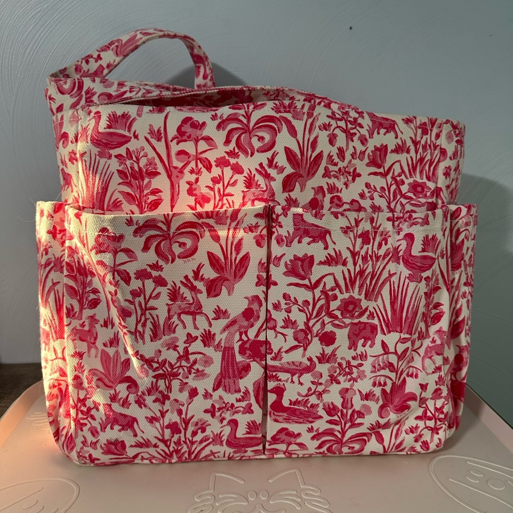 Hill House Home Market Tote in Pink Sherwood Forest